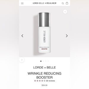 Brand New LORDE+BELLE Wrinkle Reducing Booster Retails $59+